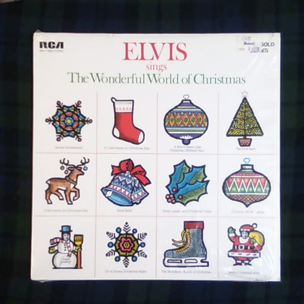 Elvis Sings The Wonderful World of Christmas / Vinyl LP Vintage Record
